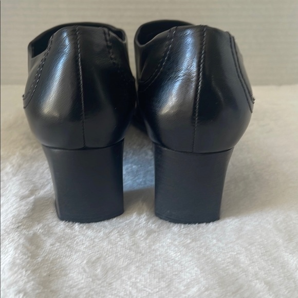 Elegant Black Women's Heeled Loafers Franco sarto - Picture 3 of 8